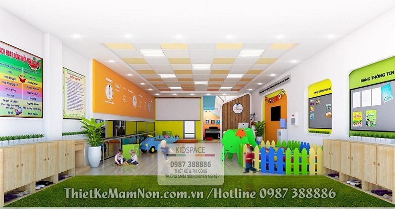 Thiết kế và thi công trọn gói nội thất mầm non Montessori 2